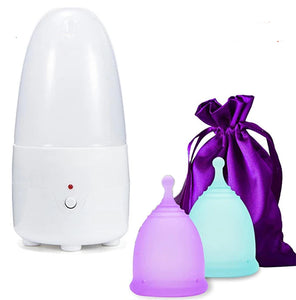 Set de Copas Menstruales + Esterilizador USB – Comodidad y Seguridad