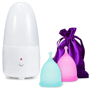 Set de Copas Menstruales + Esterilizador USB – Comodidad y Seguridad